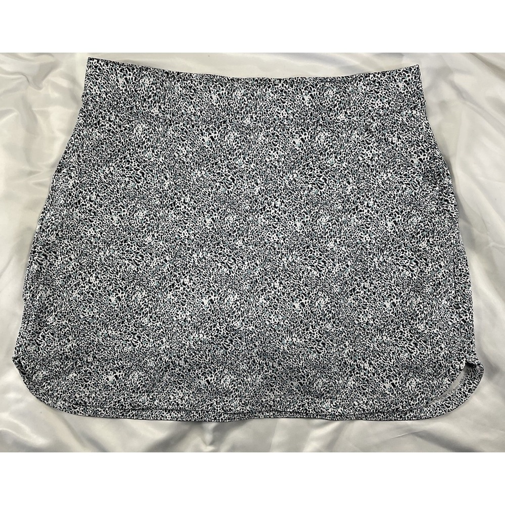 Peter Millar Skort Women XL Black White Golf Tennis Active UPF 50+ 16" L 253